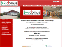 Tablet Screenshot of biodomus-shop.de